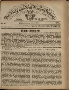 Der Bote aus dem Riesen-Gebirge : Zeitung für alle Stände, R. 65, 1877, nr 65