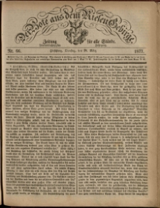 Der Bote aus dem Riesen-Gebirge : Zeitung für alle Stände, R. 65, 1877, nr 66