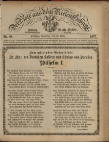 Der Bote aus dem Riesen-Gebirge : Zeitung für alle Stände, R. 65, 1877, nr 68