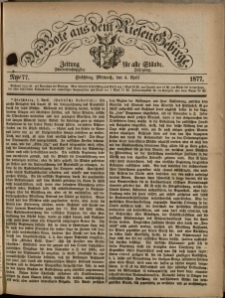 Der Bote aus dem Riesen-Gebirge : Zeitung für alle Stände, R. 65, 1877, nr 77