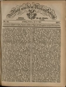 Der Bote aus dem Riesen-Gebirge : Zeitung für alle Stände, R. 65, 1877, nr 82