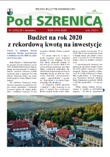 Pod Szrenicą : miejski biuletyn informacyjny, 2020, nr 1 (49) [Dokument elektroniczny]