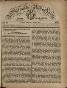 Der Bote aus dem Riesen-Gebirge : Zeitung für alle Stände, R. 65, 1877, nr 92