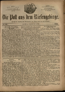 Die Post aus dem Riesengebirge, 1884, nr 120