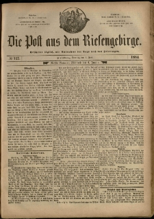 Die Post aus dem Riesengebirge, 1884, nr 127