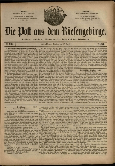 Die Post aus dem Riesengebirge, 1884, nr 139