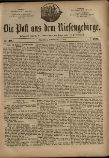 Die Post aus dem Riesengebirge, 1884, nr 140