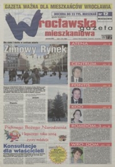 Wrocławska Gazeta Mieszkaniowa, 2003, nr 12