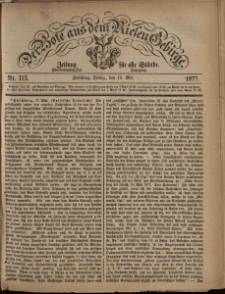 Der Bote aus dem Riesen-Gebirge : Zeitung für alle Stände, R. 65, 1877, nr 113