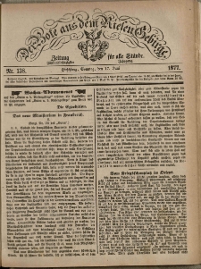 Der Bote aus dem Riesen-Gebirge : Zeitung für alle Stände, R. 65, 1877, nr 138