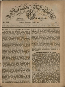 Der Bote aus dem Riesen-Gebirge : Zeitung für alle Stände, R. 65, 1877, nr 143