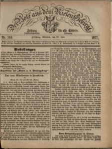 Der Bote aus dem Riesen-Gebirge : Zeitung für alle Stände, R. 65, 1877, nr 146