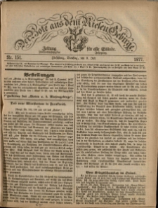 Der Bote aus dem Riesen-Gebirge : Zeitung für alle Stände, R. 65, 1877, nr 151