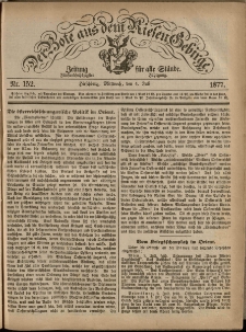 Der Bote aus dem Riesen-Gebirge : Zeitung für alle Stände, R. 65, 1877, nr 152