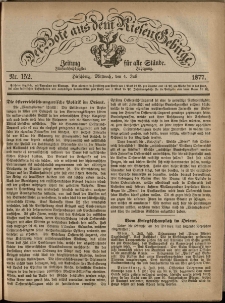 Der Bote aus dem Riesen-Gebirge : Zeitung für alle Stände, R. 65, 1877, nr 152
