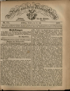 Der Bote aus dem Riesen-Gebirge : Zeitung für alle Stände, R. 65, 1877, nr 175