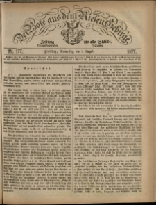 Der Bote aus dem Riesen-Gebirge : Zeitung f&uuml;r alle St&auml;nde, R. 65, 1877, nr 177