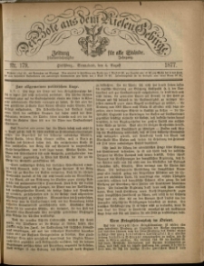 Der Bote aus dem Riesen-Gebirge : Zeitung für alle Stände, R. 65, 1877, nr 179