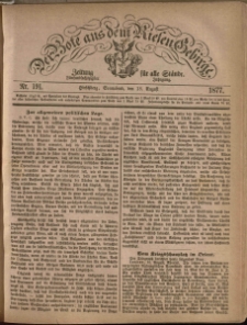 Der Bote aus dem Riesen-Gebirge : Zeitung für alle Stände, R. 65, 1877, nr 191