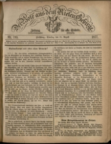 Der Bote aus dem Riesen-Gebirge : Zeitung für alle Stände, R. 65, 1877, nr 193