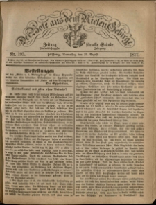 Der Bote aus dem Riesen-Gebirge : Zeitung für alle Stände, R. 65, 1877, nr 195