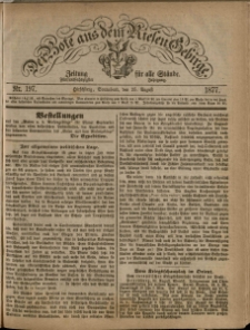 Der Bote aus dem Riesen-Gebirge : Zeitung für alle Stände, R. 65, 1877, nr 197