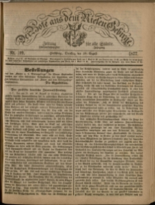 Der Bote aus dem Riesen-Gebirge : Zeitung für alle Stände, R. 65, 1877, nr 199