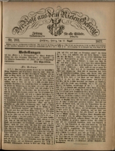 Der Bote aus dem Riesen-Gebirge : Zeitung für alle Stände, R. 65, 1877, nr 202