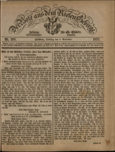Der Bote aus dem Riesen-Gebirge : Zeitung für alle Stände, R. 65, 1877, nr 205