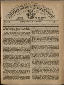 Der Bote aus dem Riesen-Gebirge : Zeitung für alle Stände, R. 65, 1877, nr 212