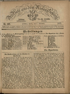 Der Bote aus dem Riesen-Gebirge : Zeitung für alle Stände, R. 65, 1877, nr 220
