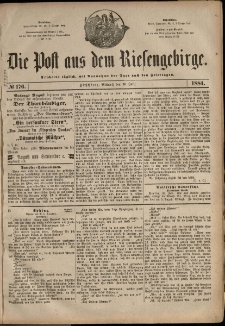 Die Post aus dem Riesengebirge, 1884, nr 176