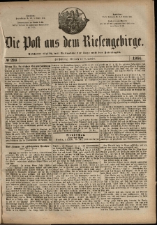 Die Post aus dem Riesengebirge, 1884, nr 236