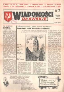 Wiadomości Oławskie, 1990, nr 2