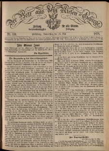 Der Bote aus dem Riesen-Gebirge : Zeitung für alle Stände, R. 66, 1878, nr 119