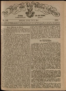 Der Bote aus dem Riesen-Gebirge : Zeitung für alle Stände, R. 66, 1878, nr 136