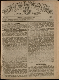 Der Bote aus dem Riesen-Gebirge : Zeitung für alle Stände, R. 66, 1878, nr 145