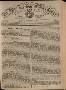 Der Bote aus dem Riesen-Gebirge : Zeitung für alle Stände, R. 66, 1878, nr 152