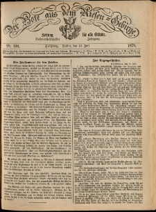 Der Bote aus dem Riesen-Gebirge : Zeitung für alle Stände, R. 66, 1878, nr 160