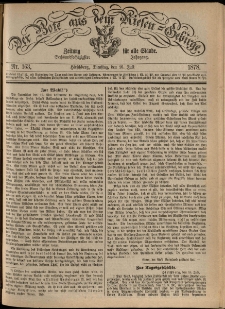 Der Bote aus dem Riesen-Gebirge : Zeitung für alle Stände, R. 66, 1878, nr 163