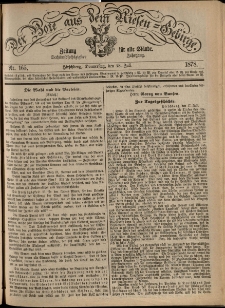 Der Bote aus dem Riesen-Gebirge : Zeitung für alle Stände, R. 66, 1878, nr 165