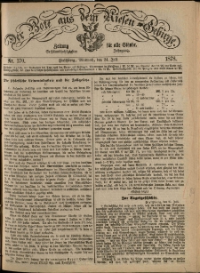 Der Bote aus dem Riesen-Gebirge : Zeitung für alle Stände, R. 66, 1878, nr 170