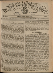 Der Bote aus dem Riesen-Gebirge : Zeitung f&uuml;r alle St&auml;nde, R. 66, 1878, nr 184