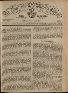 Der Bote aus dem Riesen-Gebirge : Zeitung für alle Stände, R. 66, 1878, nr 184