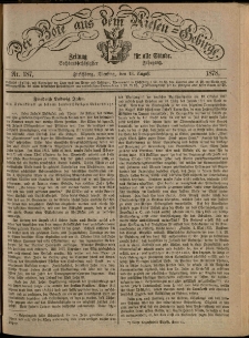 Der Bote aus dem Riesen-Gebirge : Zeitung für alle Stände, R. 66, 1878, nr 187