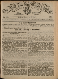 Der Bote aus dem Riesen-Gebirge : Zeitung für alle Stände, R. 66, 1878, nr 190