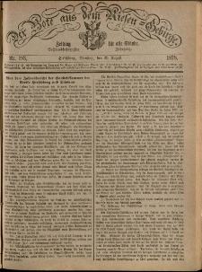 Der Bote aus dem Riesen-Gebirge : Zeitung für alle Stände, R. 66, 1878, nr 193