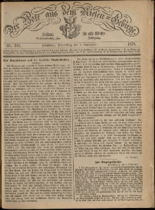 Der Bote aus dem Riesen-Gebirge : Zeitung f&uuml;r alle St&auml;nde, R. 66, 1878, nr 206