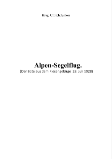 Alpen-Segelflug [Dokument elektroniczny]