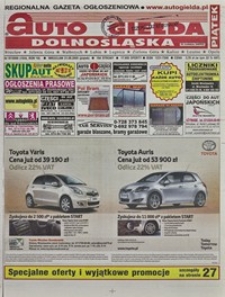 Auto Giełda Dolnośląska : regionalna gazeta ogłoszeniowa, 2009, nr 97 (1934) [21.08]